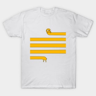 Jake the dog Stripe pattern T-Shirt